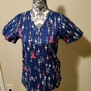 All Heart Scrub Basic  Breast Cancer Awareness Size XSM